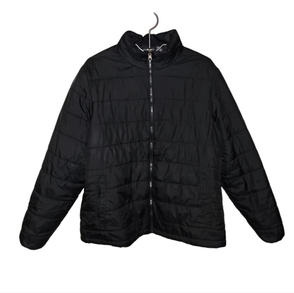 New Balance Puffer Jacket PLUS 1X Black Casual - Picture 1 of 6